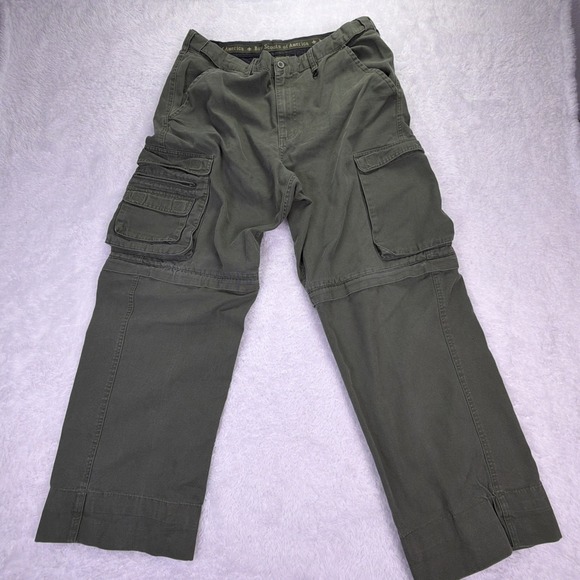 Other - VTG Boy Scouts of America Cargo Pants Men's 36x29 Olive Green High-Rise Straight